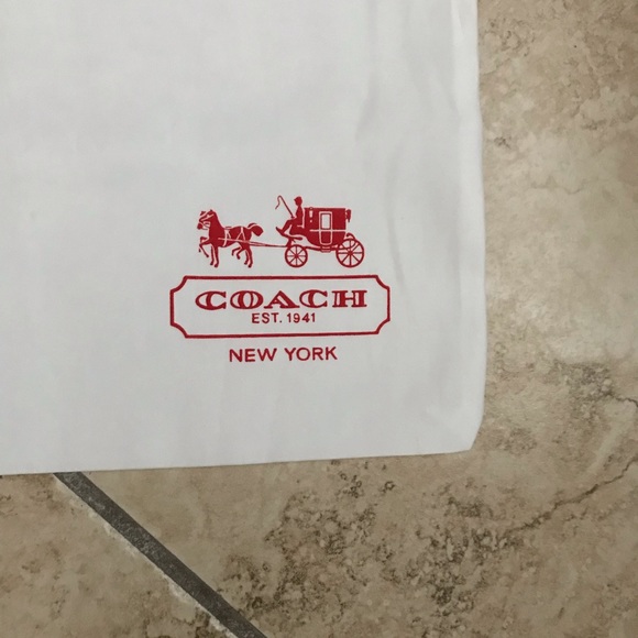 Coach Satin Drawstring Dust Bag for Handbag Extra Large